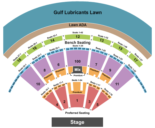 Bethel Woods Center For The Arts Luke Bryan Seating Chart